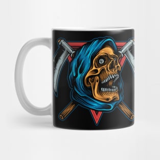 Death In Blue Mug